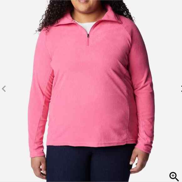 Columbia Women's Glacial IV 1/2 Zip - Plus Size super soft active shirt‎ size 2X - Picture 10 of 14